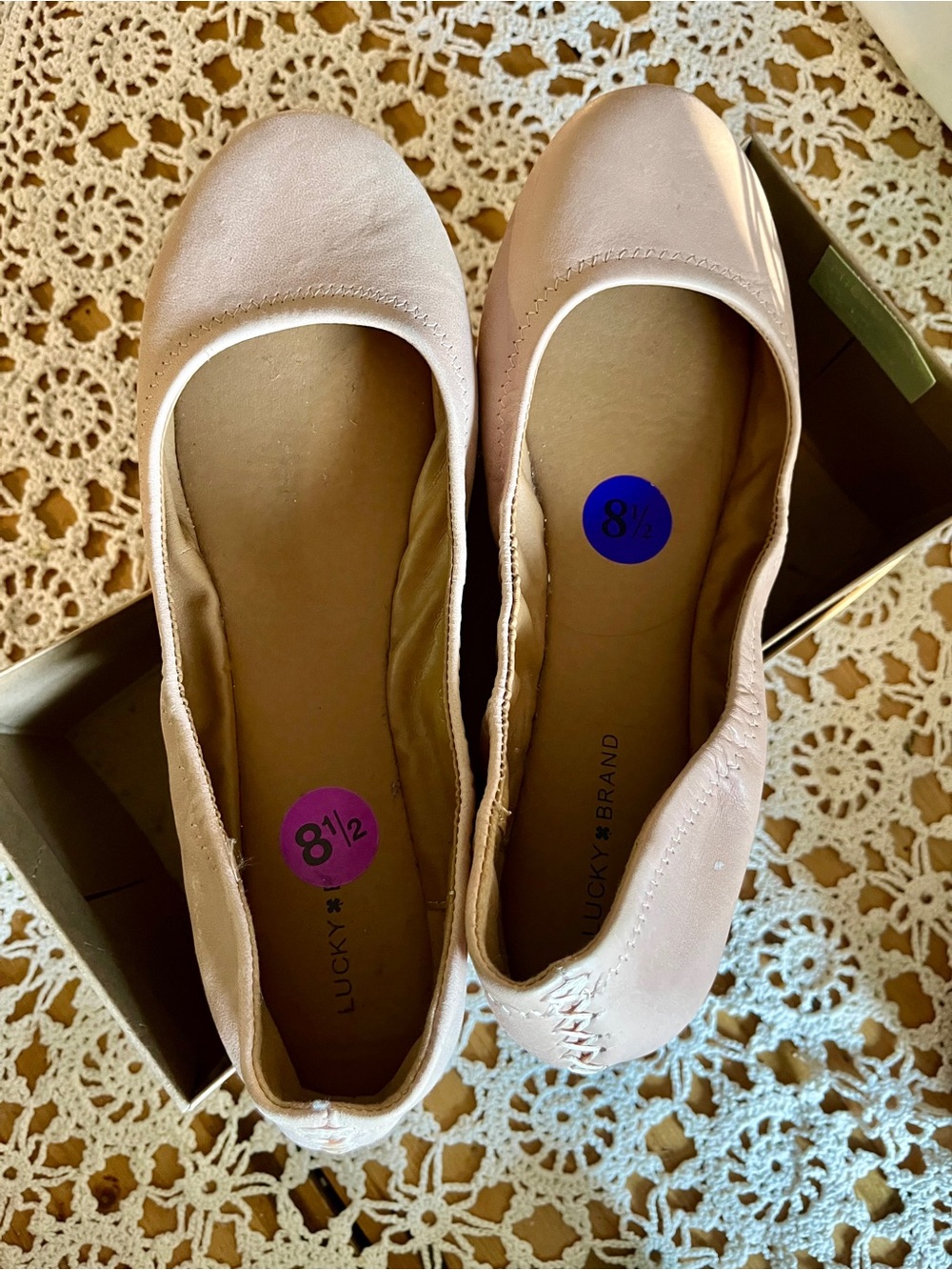 Lucky Brand Light Pink Nude Blush Ballet Flats 8.5